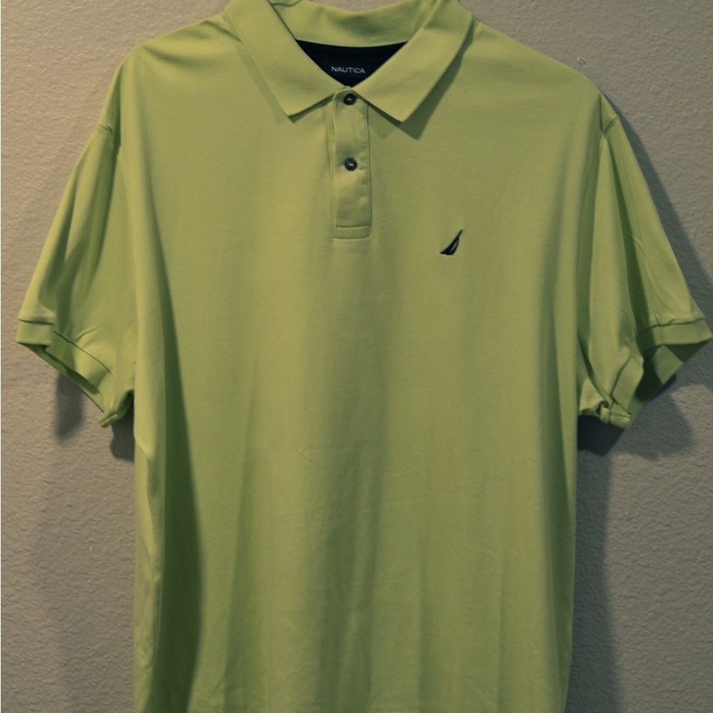 Nautica Men's Green Polo Shirt
